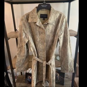 Express Leather Jacket snake skin print size 4